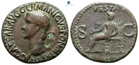 Caligula AD 37-41. Rome. As Æ