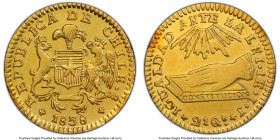 Republic gold Escudo 1838 So-IJ VF Details (Mount removed) PCGS, Santiago mint, KM99. From the Colección Val y Mexía HID09801242017 © 2024 Heritage Au...