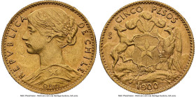 Republic gold 5 Pesos 1900-So AU Details (Obverse Rim Filed) NGC, Santiago mint, KM159. From the Colección Val y Mexía HID09801242017 © 2024 Heritage ...