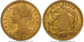 Republic gold 10 Pesos 1896-So AU55 NGC, Santiago mint, KM157. From the Colección Val y Mexía HID09801242017 © 2024 Heritage Auctions | All Rights Res...