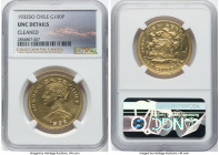 Republic gold 100 Pesos 1932-So UNC Details (Cleaned) NGC, Santiago mint, KM175. Mintage: 9,315. From the Colección Val y Mexía HID09801242017 © 2024 ...