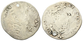 BOLOGNA
Urbano VIII (Maffeo Vincenzo Barberini), 1623-1644.
Bianco MDCXXV (1625).
Ag
gr. 2,75
Dr. VRBANVS - PONT MAX. Busto a d., con piaviale de...