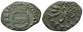 NAPOLI
Repubblica Napoletana. Enrico di Lorena, 1647-1648. 
Pubblica 1648.
Æ
gr. 5,42
Dr. HEN DE [LOR DV]X▾REIP N. Stemma coronato contenente in ...