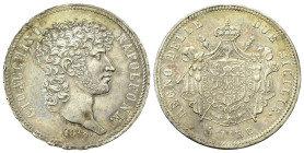 NAPOLI
Gioacchino Napoleone Murat, 1808-1815. 
5 Lire 1813.
Ag
gr. 24,92
Dr. GIOACCHINO - NAPOLEONE◊. Testa nuda a d.
Rv. REGNO DELLE DUE SICILI...