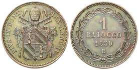 ROMA
Pio IX (Giovanni Maria Mastai Ferretti), 1846-1878.
Baiocco 1850 a. IV.
Æ
gr. 10,44
Dr. PIVS•IX•PONT• - MAX•ANNO•IV•. Stemma sormontato da t...