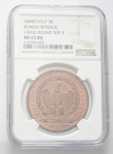 ROMA
Seconda Repubblica Romana, 1848-1849.
3 Baiocchi 1849.
Æ 
gr. 
Dr. ✶REPUBBLICA ROMANA 1849.✶ 3 BAIOCCHI. Iscrizione entro cerchio perlinato....