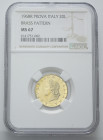 ROMA
Repubblica Italiana, dal 1946.
20 Lire 1968 Prova.
Ba
Dr. Testa muliebre coronata di spighe a s.
Rv. Ramo di quercia tra vaolre e data.
Gig...