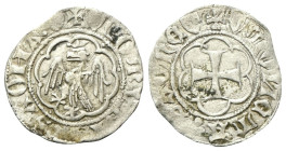 SAVONA
Spinetta di Campofregoso, 1420-1421.
Mezza Petachina.
Æ
gr. 0,49
Dr. +(scudetto) COMVNIS SAONA(scudetto). Aquila ad ali spiegate, testa a ...