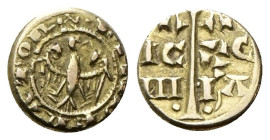 SICILIA
Federico II di Svevia, Imperatore e Re di Sicilia, 1197-1250.
Multiplo di Tarì.
Au
gr. 2,33
Dr. F IMPERATOR. Aquila stilizzata e diademat...