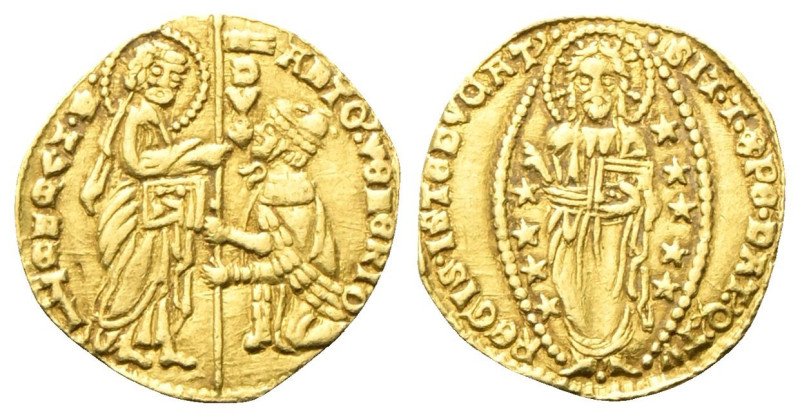 VENEZIA
Antonio Venier Doge LXII, 1382-1400. 
Ducato.
Au
gr. 3,34
Dr. ANTO'...