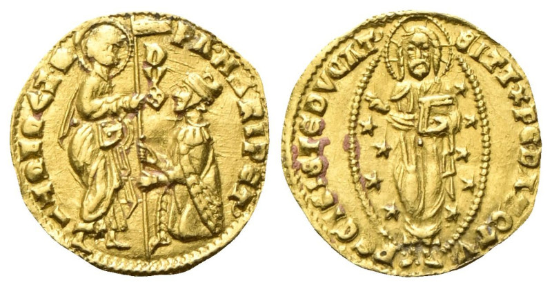 VENEZIA
Pasquale Malipiero Doge LXVI, 1457-1462.
Ducato.
Au
gr. 3,52
Dr. PA...