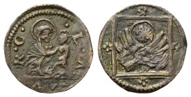 VENEZIA
Monetazione anonima per la città di Venezia e tutto il dominio
Bagattino di rame con il leone in quadro (Legge 12/10/1519).
Cu
gr. 1,71
D...