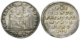 VENEZIA
Pietro Lando Doge LXXVIII, 1539-1545. 
Osella 1539 anno I.
Ag
gr. 9,09
Dr. ✤PETRVS✤ - ✤LANDO✤ - •S•M• VENETI. San Marco in trono verso d....