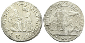 VENEZIA
Gerolamo Priuli Doge LXXXIII, 1559-1567.
Ducato d'argento.
Ag
gr. 31,97
Dr. HIER•PRIOLO•DVX•S•M•VENETVS. San Marco, benedicente, seduto i...