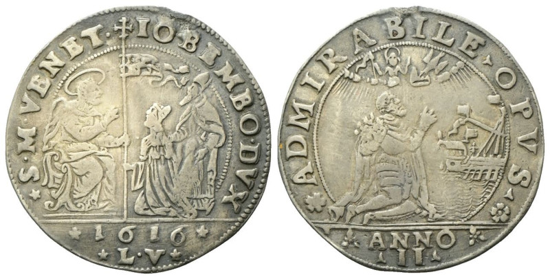 VENEZIA
Giovanni Bembo Doge XCII, 1615-1618.
Osella anno II, 1616.
Ag
gr. 9,...