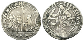 VENEZIA
Francesco Erizzo Doge XCVIII, 1631-1646.
Quarto di Ducato da 31 Soldi con Santa Giustina
Ag
gr. 6,72
Dr. •S•M•VEN•FRANC•ERIZZO DVX. Il Le...