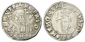 VENEZIA
Francesco Erizzo Doge XCVIII, 1631-1646.
Ottavo di Ducato da 15 Soldi e mezzo.
Ag
gr. 3,41
Dr. •S•M•V•FRANC•ERI•D•. Il Leone alato verso ...