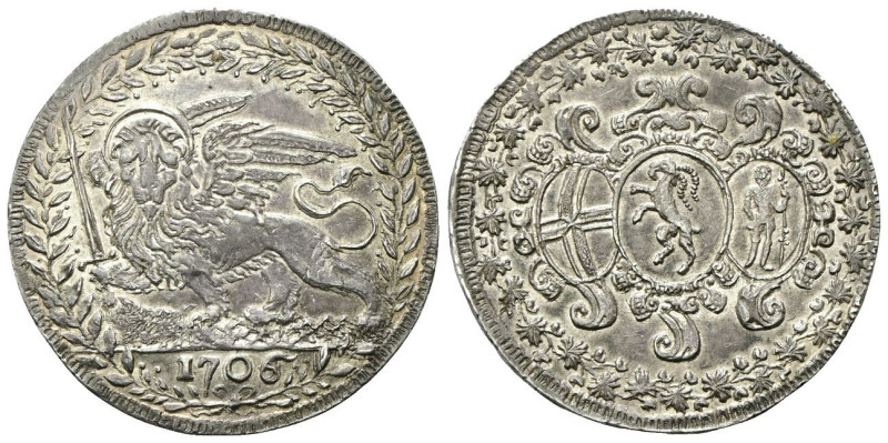 VENEZIA
Alvise II Mocenigo Doge CX, 1700-1709.
Medaglia da 6 lire per l'allean...