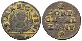 VENEZIA
Monetazione per le Isole del Levante.
Gazzetta per le Isole del Levante (1710 e 1721).
Cu
gr. 4,40
Dr. ✶S•MARC•VEN✶. Leone in soldo; in e...
