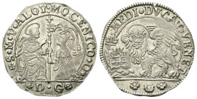 VENEZIA
Alvise IV Mocenigo Doge CXVIII, 1763-1778
Mezzo Ducato.
Ag
gr. 11,32
Dr. ✿S*M*V*ALOY:MOCENICO*D*. San Marco nimbato, seduto in trono, ben...