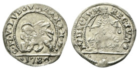 VENEZIA
Ludovico Manin Doge CXX, 1789-1797.
Trairo da 5 Soldi 1789.
Ag
gr. 0,90
Dr. S•M•V•LVDOV•MANIN•D•. Leone alato e nimbato verso s., con la ...
