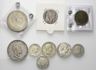 LOTTI MULTIPLI
Lotto di 9 monete del Regno di Sardegna e d’Italia di varie epoche e regnanti (Carlo Felice, Vittorio Emanuele II, Umberto I,Vittorio ...