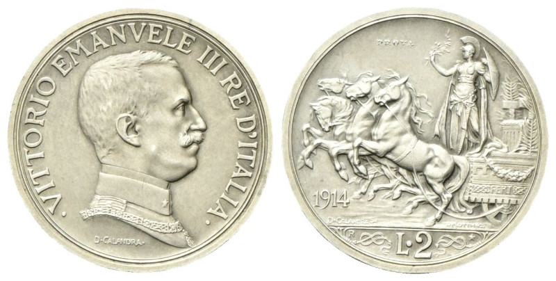 REGNO D’ITALIA
Prove e Progetto di Vittorio Emanuele III, 1900-1943.
2 Lire 19...
