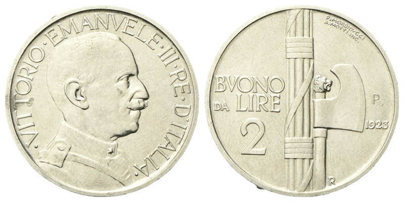 REGNO D’ITALIA
Vittorio Emanuele III, 1900-1943.
Buono da 2 Lire 1923 P “PROVA...