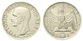 REGNO D’ITALIA
Vittorio Emanuele III, 1900-1943.
Lira 1936 PROVA a. XIV Roma, Impero.
Ni
gr.7,89
Dr. Testa scoperta del sovrano, rivolta a s. 
R...