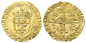 FRANCIA
Francesco I d’Angoulème, 1515-1547.
Ecu d'or au soleil, zecca di Limoges.
Au
gr. 3,30
Dr. +FRANCISCVS:DEI:GRACIA:FRACORV:REX. Stemma coro...