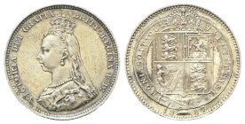 GRAN BRETAGNA
Regina Vittoria, 1837-1901.
Shilling 1887.
Ag
gr. 5,64
Dr. Testa diademata a s.
Rv.Valore tra due rami di alloro.
KM#761.
Patina...