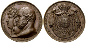 NAPOLI
Francesco I di Borbone, 1825-1830. 
Medaglia 1830 opus J. J. Barre e J. P. Casimir de Marcassus de Puymaurin.
Æ
gr. 57,04 mm 51
Dr. FRANCO...