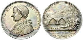 ROMA
Gregorio XVI (Bartolomeo Alberto Cappellari), 1831-1846.
Medaglia 1834 a. IV opus G. Cerbara.
Ag
gr. 32,88 mm 43,2
Dr. GREGORIVS XVI - PONT ...