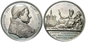 ROMA
Gregorio XVI (Bartolomeo Alberto Cappellari), 1831-1846.
Medaglia 1837 a. VII opus G. Girometti.
Ag
gr. 34,06 mm 43,6
Dr. GREGORIVS XVI - PO...
