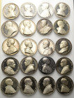 LOTTI MULTIPLI
Pio XII (Eugenio Pacelli), 1939-1958.
Lotto di 20 medaglie.
Ag
Da SPL a FDC