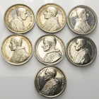 LOTTI MULTIPLI
Benedetto XV (Giacomo della Chiesa), 1914-1922.
Lotto di 7 medaglie.
Ag
Da q. SPL a q. FDC