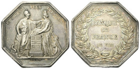 NAPOLEONE BONAPARTE
Periodo Napoleonico, dal 1795 al 1815.
Gettone ottagonale 1800 opus R. Dumarest 
Ag 
gr. 24,81 mm 36,3
Dr. LA SAGESSE FIXE LA...