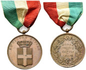 ITALIA
Durante Umberto I, 1878-1900.
Medaglia in Bronzo al Valore Civile 1910 opus G. Ferraris.
Æ
gr. 18,66 mm 33,2
Dr. AL VALORE CIVILE. Stemma ...