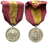 ROMA
Seconda Repubblica Romana, 1848-1849.
Medaglia 1848 opus N. Cerbara.
Ag
gr. 11,18 mm 25,5
Dr. BENEMERITO DELLA PATRIA. La lupa mentre allatt...