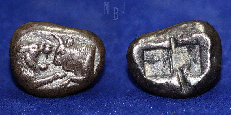 Lydia, Croesus; 560-546 BC. Heavy Stater. Obv: Forepart of roaring lion right, c...