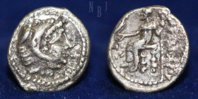 KINGDOM OF MACEDON: Alexander III. 336-323 BC. AR Obol