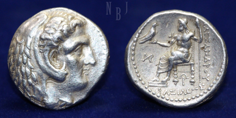 MACEDONIAN KINGDOM: Alexander III the Great (336-323 BC). AR tetradrachm. Head o...