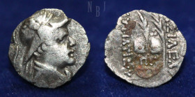 INDO GREEK: Eukratides I, ca. 170-145 BC, AR Obol