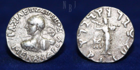 BAKTRIA: Indo-Greek Kingdom. Menander I. Circa 165/55-130 BC. AR Drachm