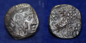 Kingdom of Qataban: Athenian Imitation, Silver Didrachm, 4th century