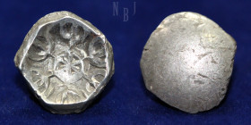 Ancient Punch Marked Coinage Gandhara Janapada. AR Silver 1/16th shatamana