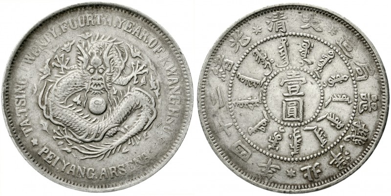 CHINA und Südostasien, China, Qing-Dynastie. De Zong, 1875-1908
Dollar (Yuan) J...