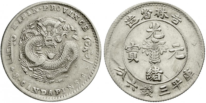CHINA und Südostasien, China, Qing-Dynastie. De Zong, 1875-1908
50 Cents o.J. (...