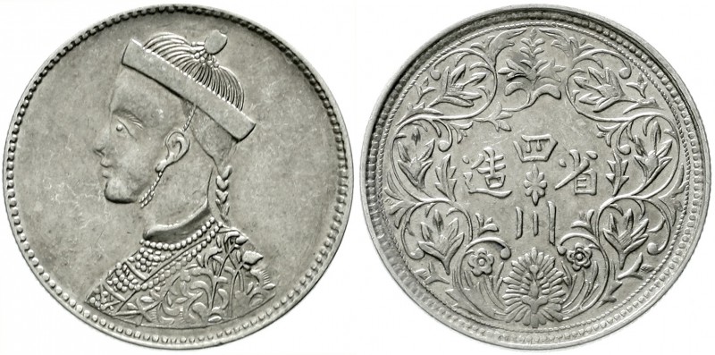 CHINA und Südostasien, China, Qing-Dynastie. De Zong, 1875-1908
Rupee o.J., gep...