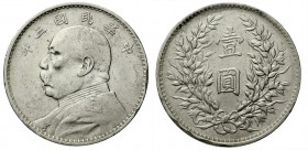 CHINA und Südostasien, China, Republik, 1912-1949
Dollar (Yuan) Jahr 3 = 1914. Präsident Yuan Shih-kai.
sehr schön, Kratzer, gereinigt